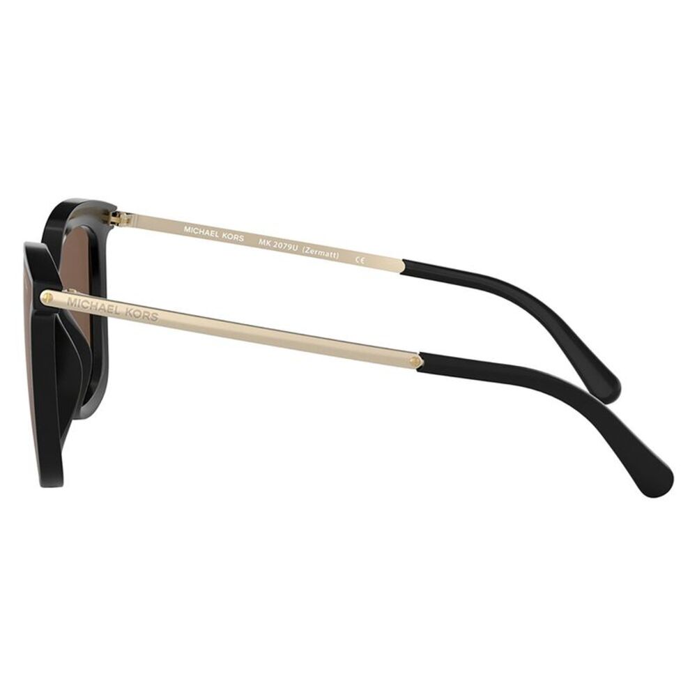 Michael Kors ZERMATT MK 2079U 333273 Black Plastic Square Sunglasses Brown Lens - Picture 3 of 3